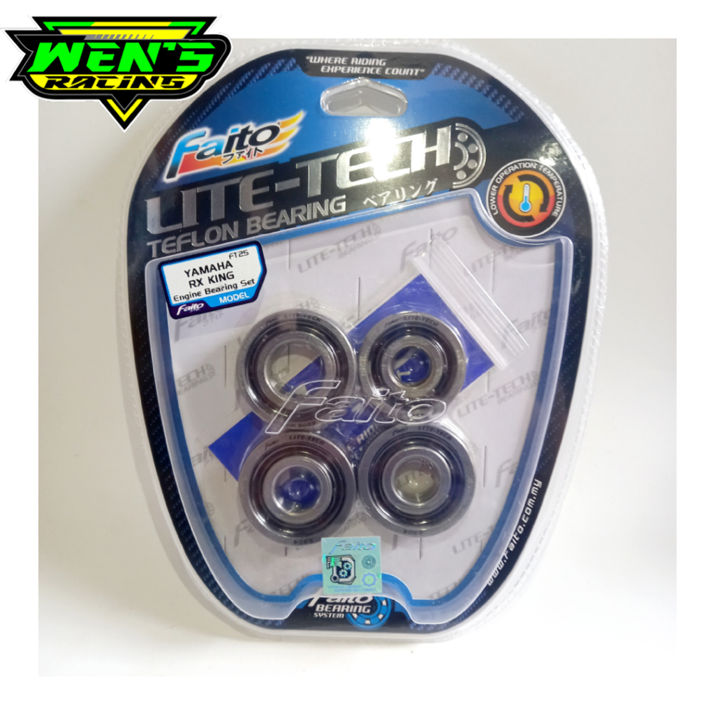 BEARING MESIN SET RX KING LITE TECH FAITO ENGINE BEARING RX KING FAITO
