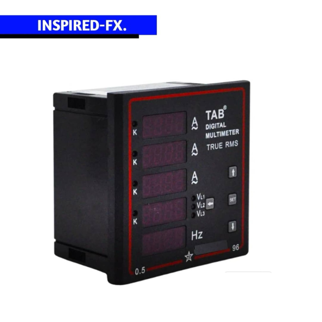 TAB Digital Multi meter 96x96 VAF 3phase
