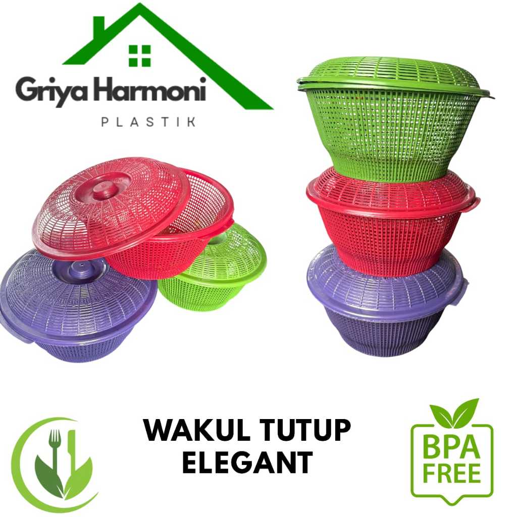 WAKUL TUTUP ELEGENT - WAKUL TUTUP NASI HAJATAN - BESEK TUTUP NASI - KERANJANG TUTUP NASI PLASTIK