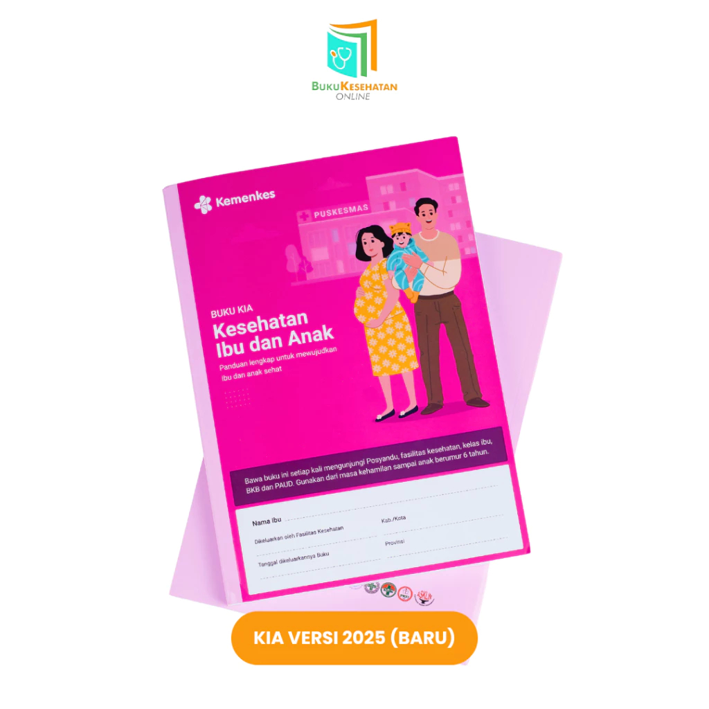 BUKU KIA EDISI TERBARU (Ibu dan Anak) - Buku KIA terbaru 2025 | Buku Ibu dan Anak | Buku Pink Ibu Ha