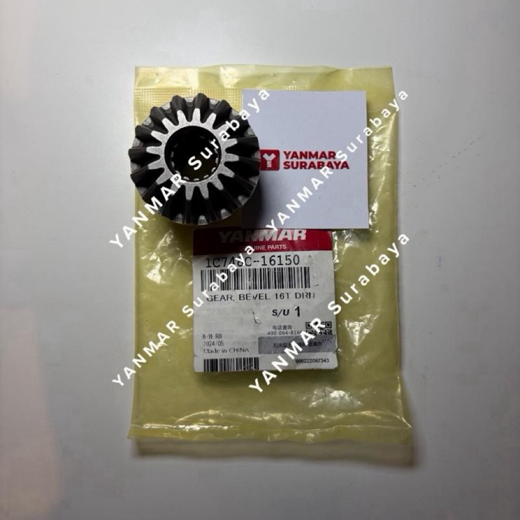 Gear bevel 16T DRN Yanmar AP4 1C748C-16150 Original