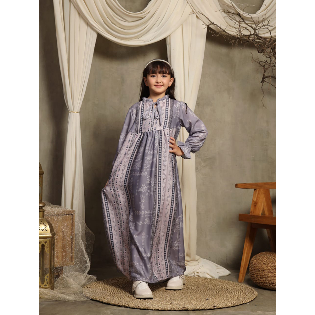 KARIMAKE - Durma Dress Color Mineral - Gamis Anak Signature Printing