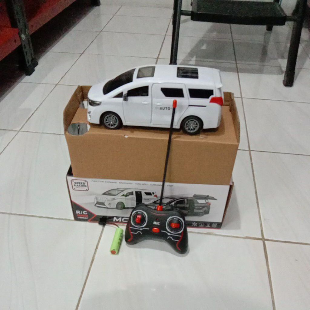 MAINAN RC ALPHARD 1 : 18 REMOTE CONTROL ALPHARD AIUTO BISA BUKA TUTUP PINTU PREMIUM BATERAI CAS