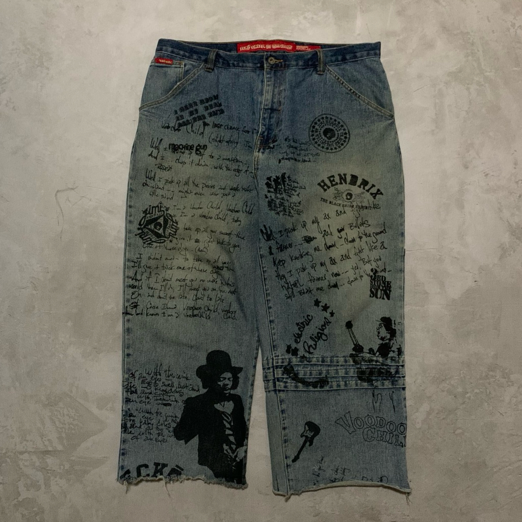 Ecko Unltd. x Jimi Hendrix Baggy Pants | Celana Panjang Pria Baggy Jeans