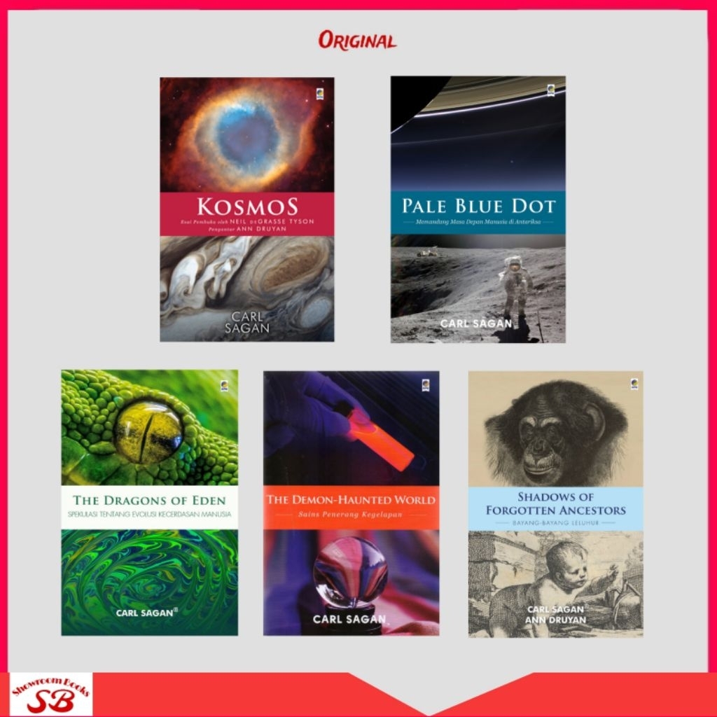 Buku Kosmos Pale Blue Dot The Dragons of EdenDemon Haunted World Shadows of Forgotten Ancestors - Ca