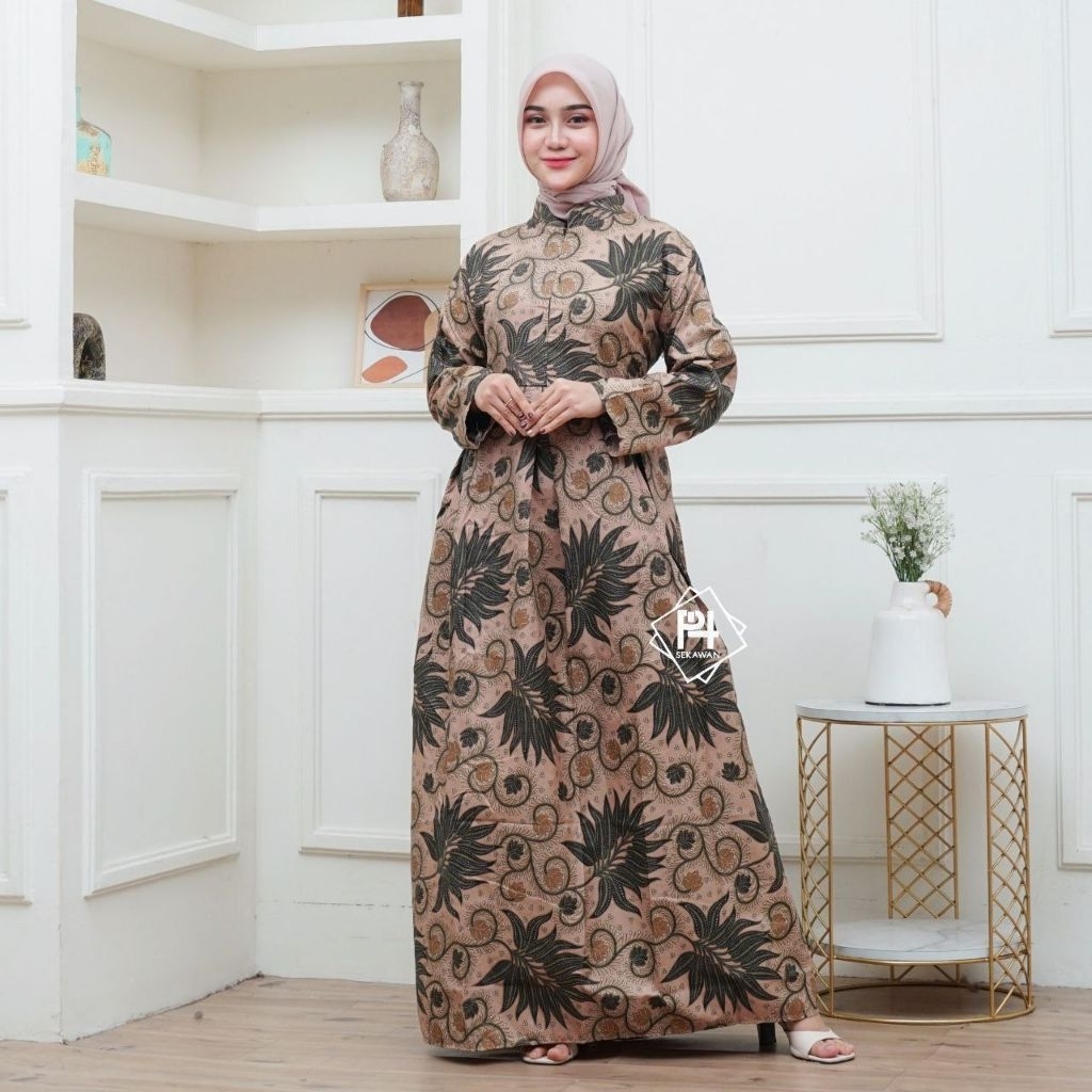 [hyrabatik] Baju Couple Gamis Model Couple Pasangan Batik Gamis Baju Pasangan Batik Suami Istri