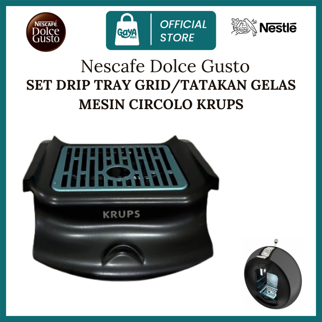 Set Drip Tray Grid Mesin Circolo/Tatakan Gelas Mesin Kopi Nescafe Dolce Gusto Krups Original Accesor