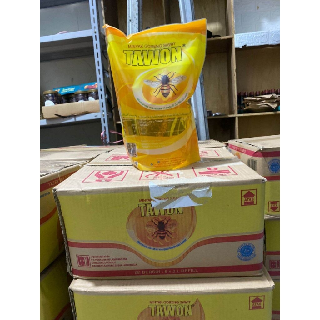1DUS (12pcs)Minyak Goreng TAWON kemasan 1L