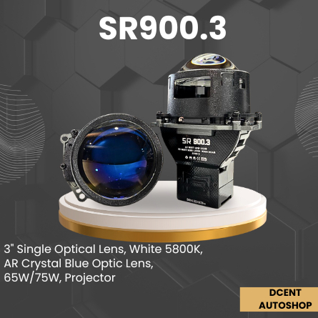 Projector Mobil - Projector Saber SR900.3 - 3 Inch Single Optical Lens - Projector Lampu Mobil - 100