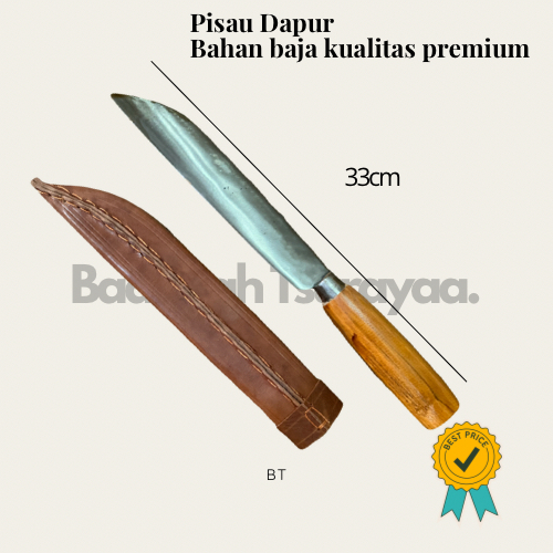 Pisau Sayat Kulit Hewan Kurban Pisau Bahan Baja Premium & Sarung Pisau Bahan Kulit Gratis