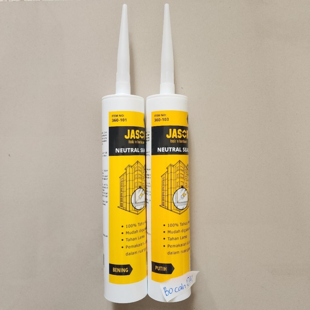 LEM SILIKON SEALENT BOTOL MERK JASON TIPE NETRAL / LEM SILICONE SEALENT / LEM KOREA ASLI