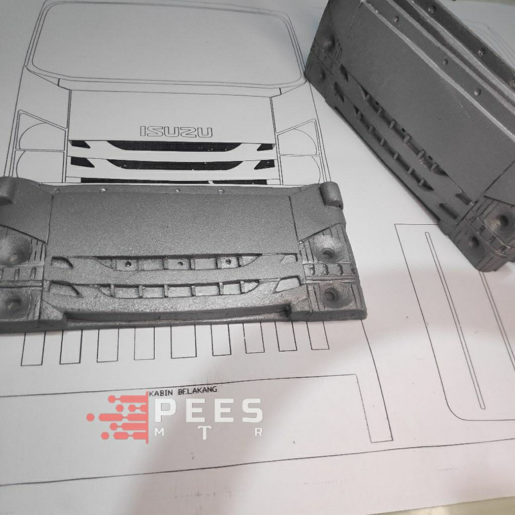 Miniatur Face kabin nmr 71 skala12 & 14 resin