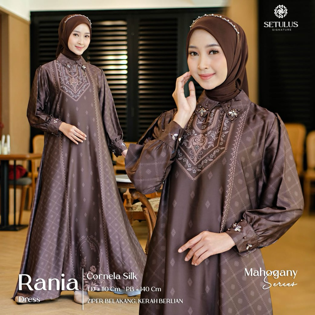 RANIA MAXY DRESS SILK MOTIF PREMIUM BY TULUS
