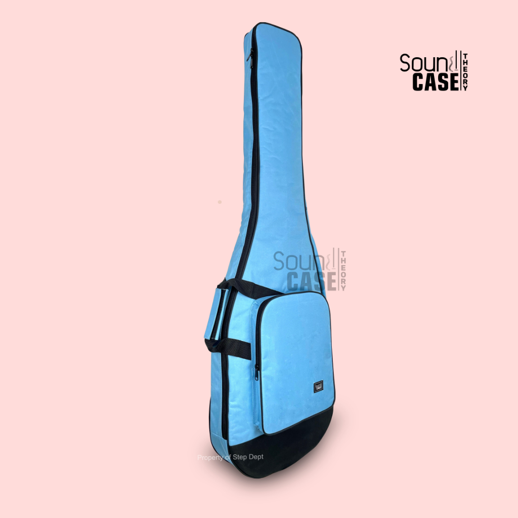 Softcase Bass Elektrik / Tas Bass Elektrik Biru Muda