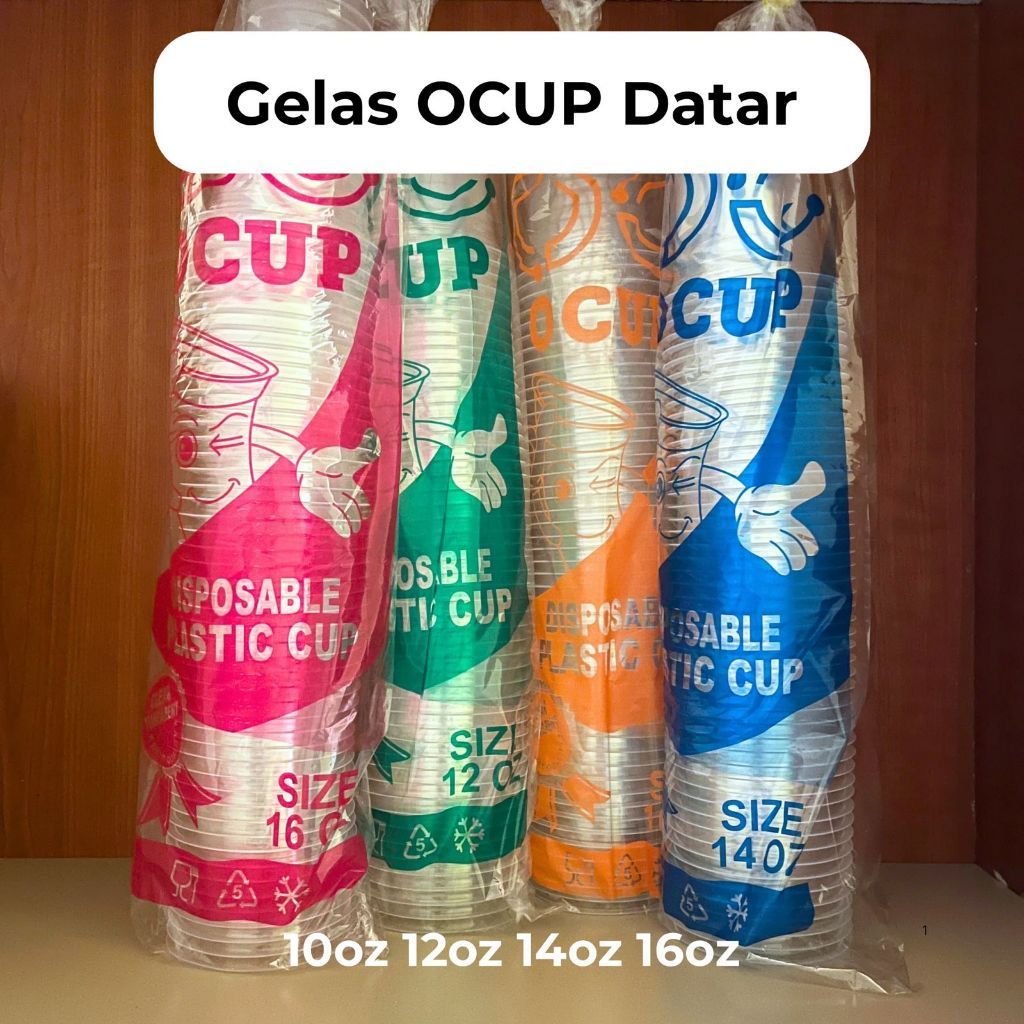 Gelas Cup Ukuran 10 oz (isi 50 pcs)/Gelas Plastik / Gelas cup