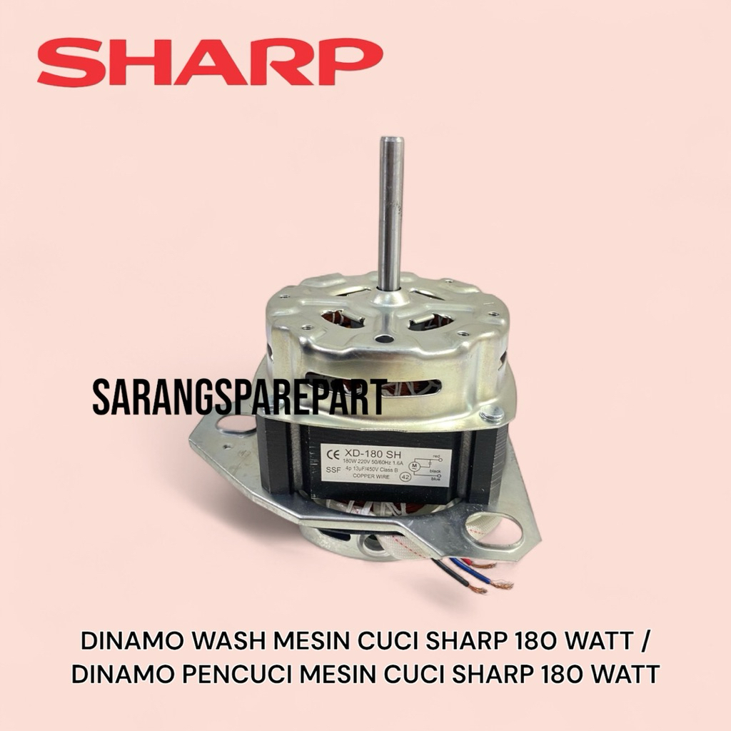 DINAMO WASH MESIN CUCI SHARP 180 WATT TEMBAGA / DINAMO PENCUCI MESIN CUCI SHARP 180 WATT TEMBAGA