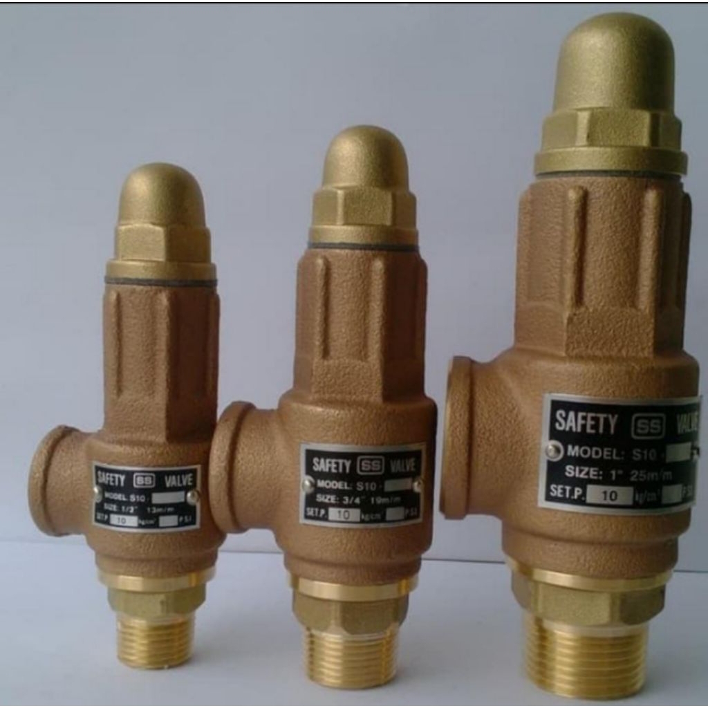 SAFETY VALVE 3/4inch 10bar KUNINGAN full