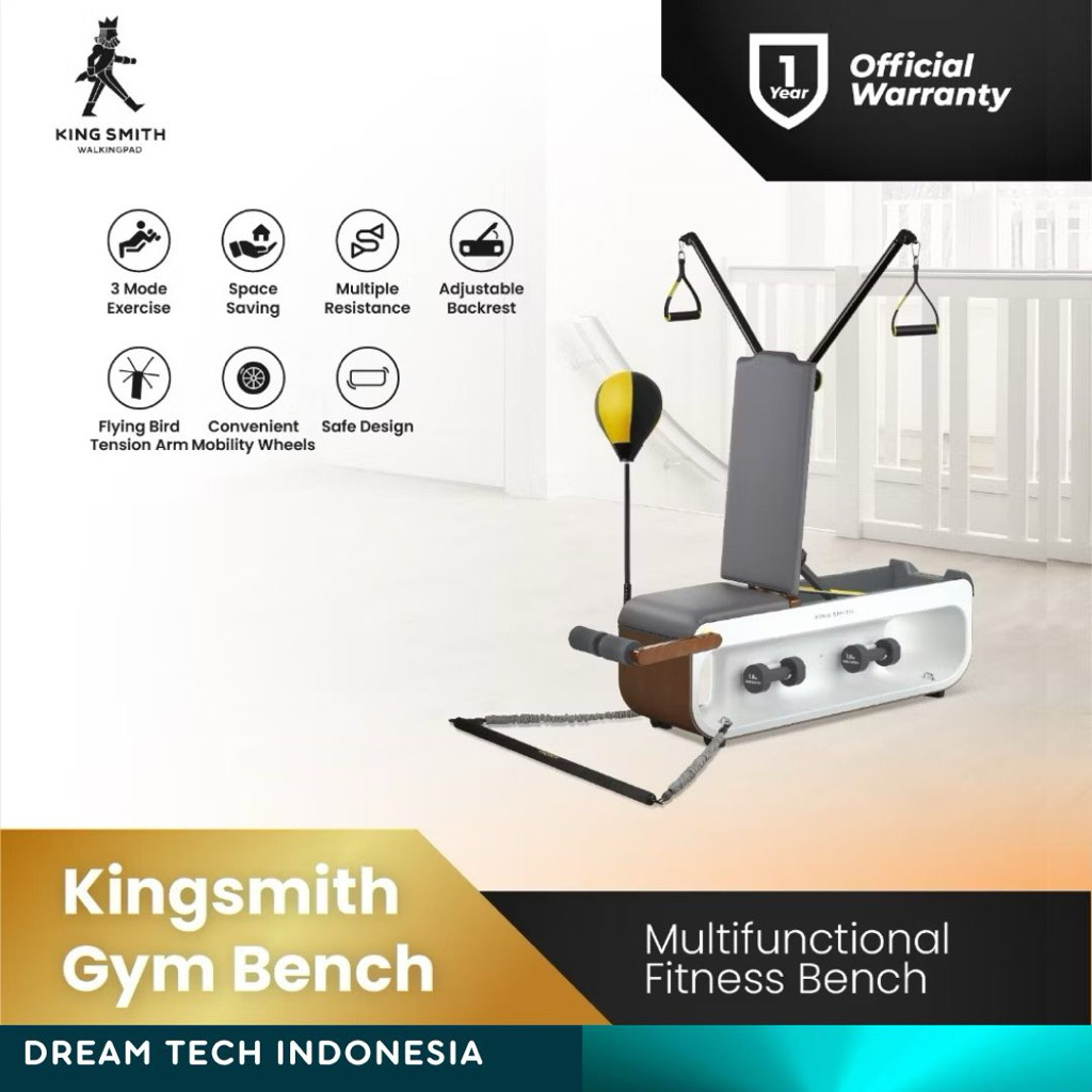 Kingsmith Gym Bench Alat Gym Bench Press