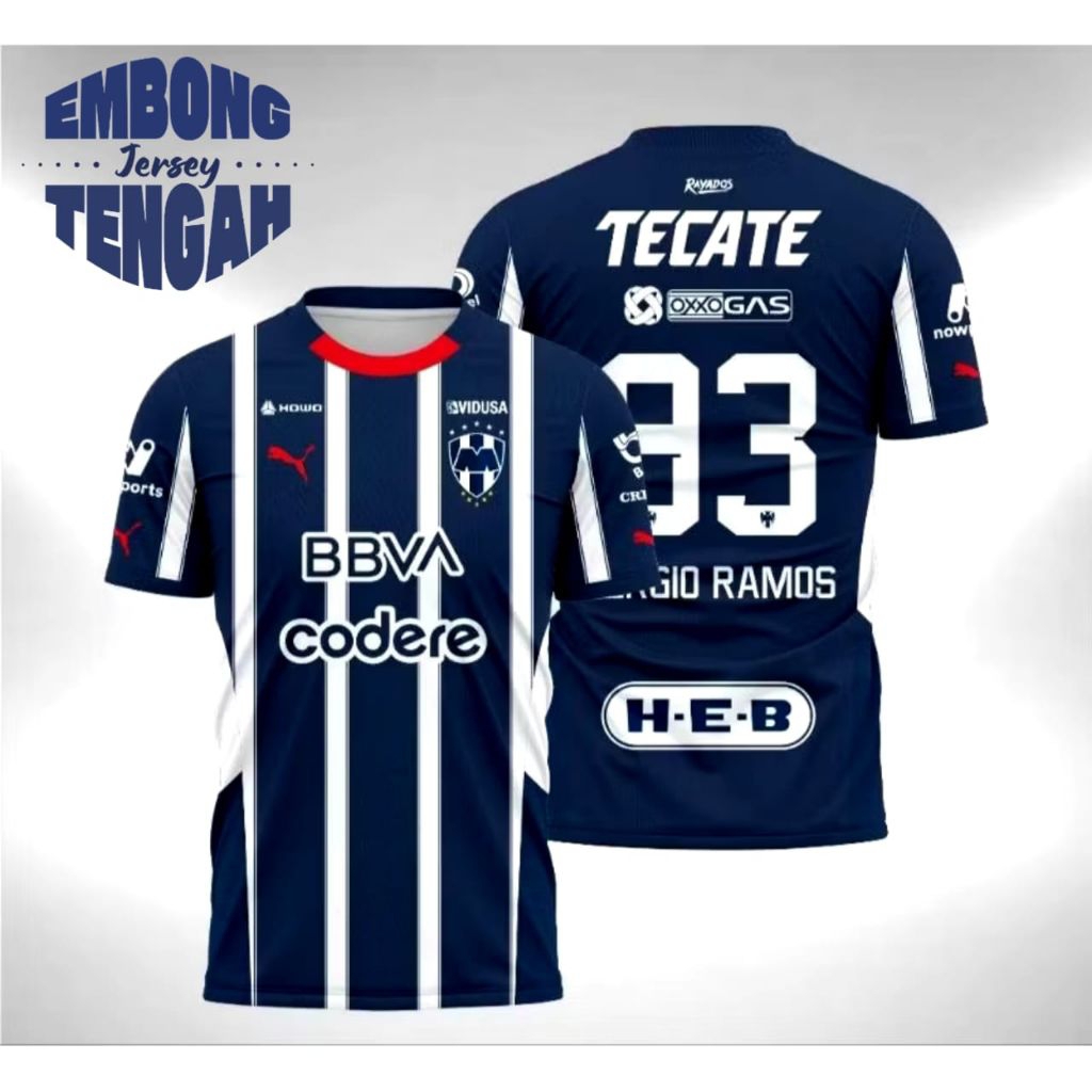 Jersey Monterrey 2025 2026 spesial sergio ramos gratis nama dan no punggung