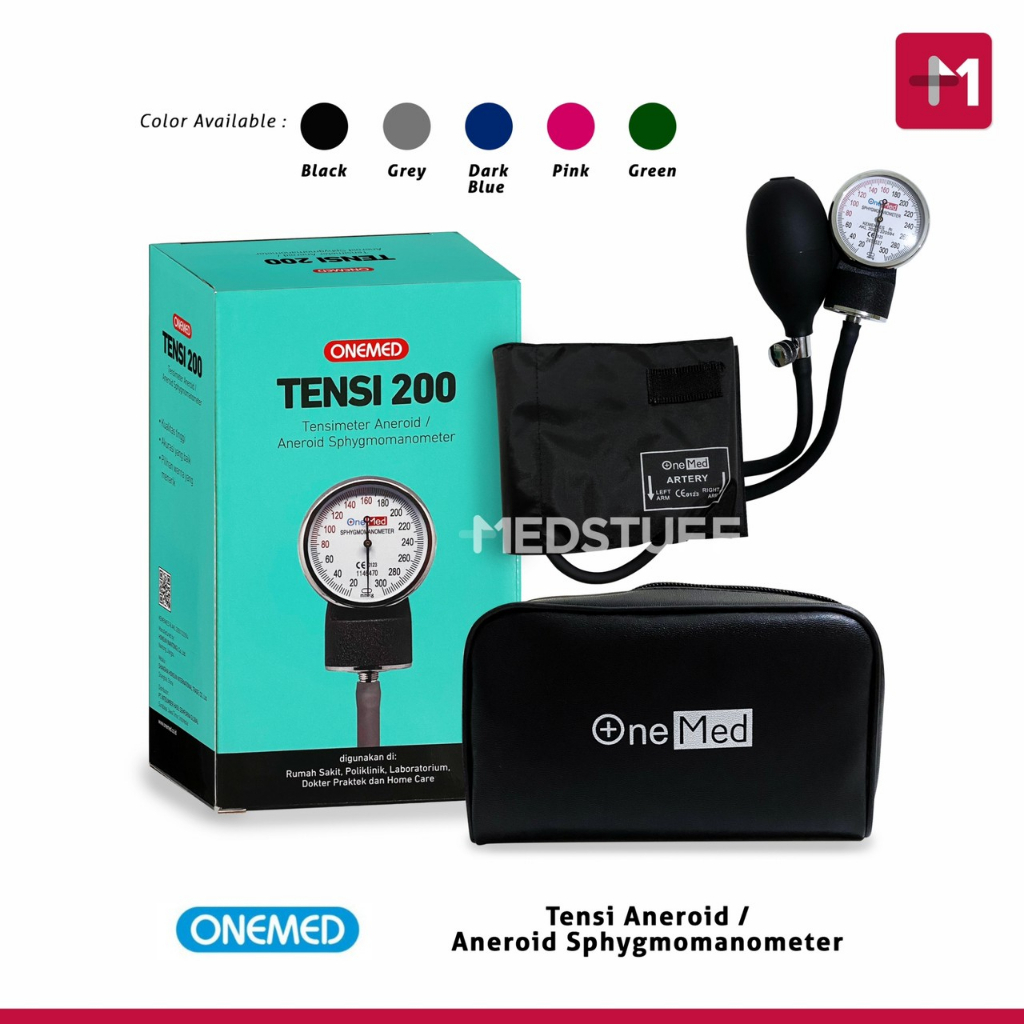Tensimeter Onemed Alat Ukur Tekanan Darah Tensi Aneroid 200 OneMed