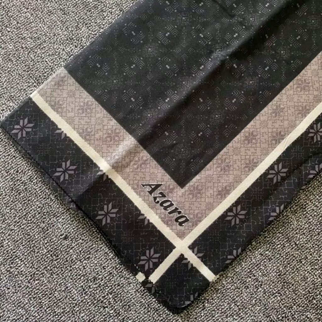 POUCH) hijab segiempat oskara Azahra bahan voal  jilbab motif printing