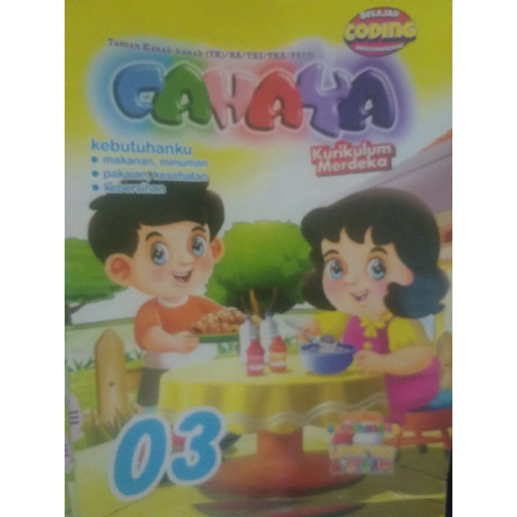 majalah anak tema kebutuhanku paud tk ra