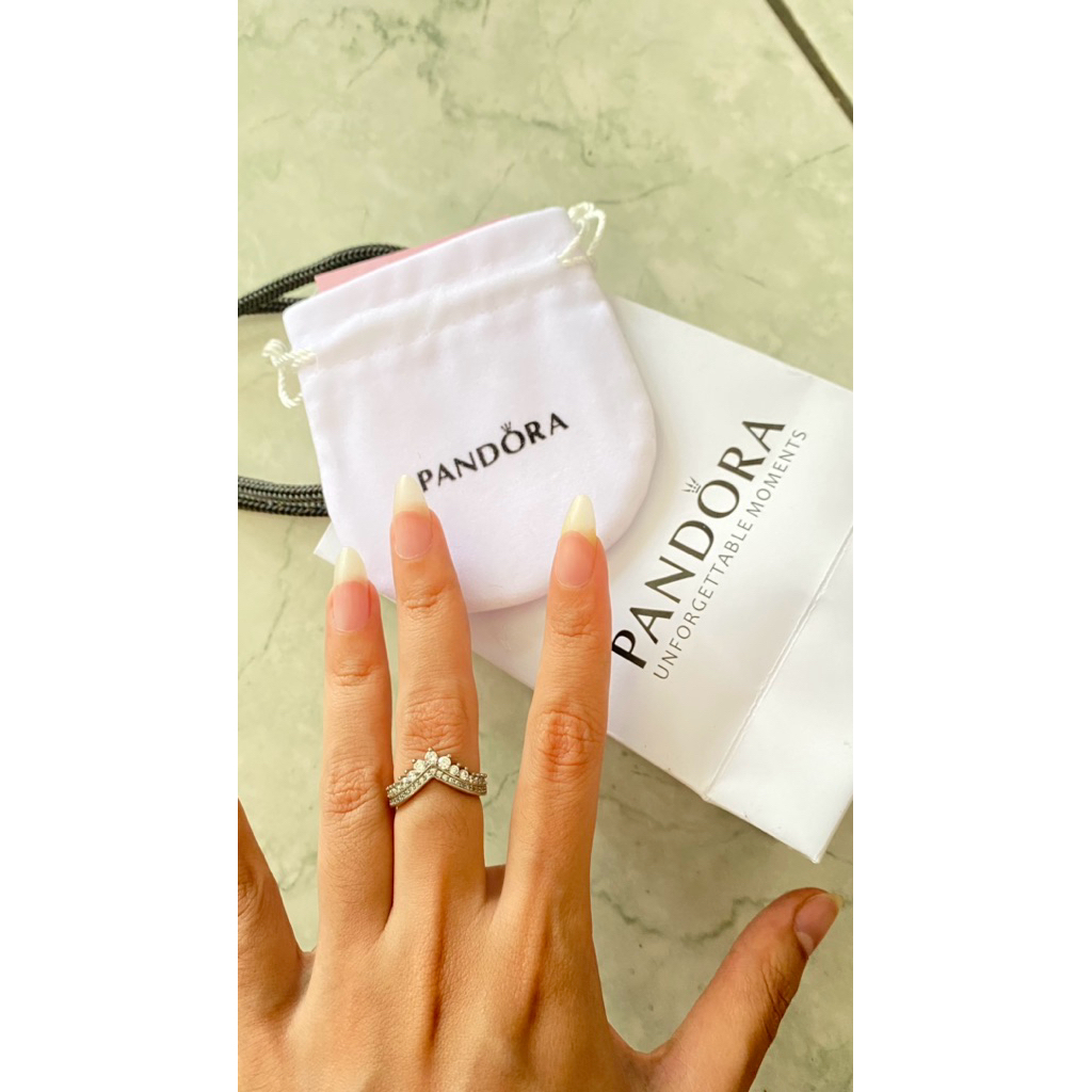 PRELOVED CINCIN PERMATA PERAK S925 PANDORA KW