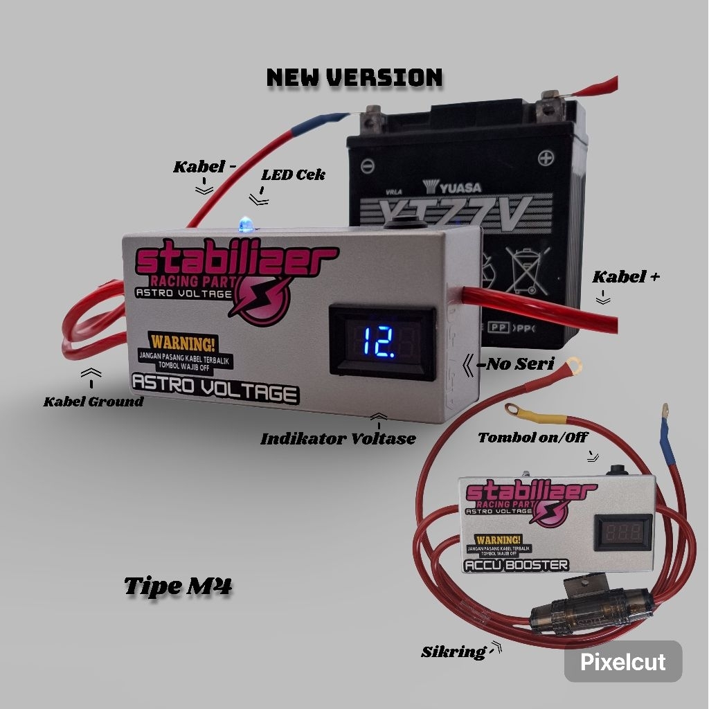 Penghemat Bbm Stabilizer Aki Mobil Astro Voltage M4 Racing Original