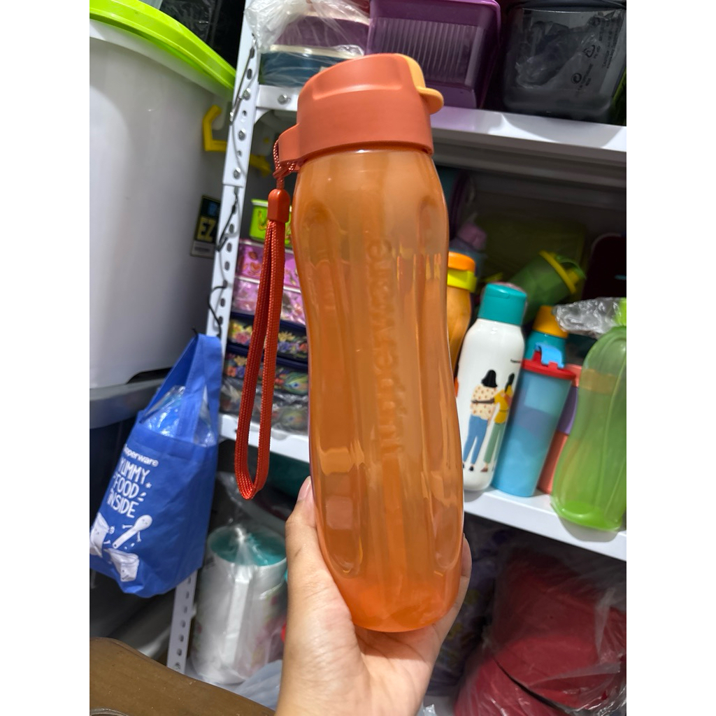 eco straw 750ml botol Tupperware dengan sedotan
