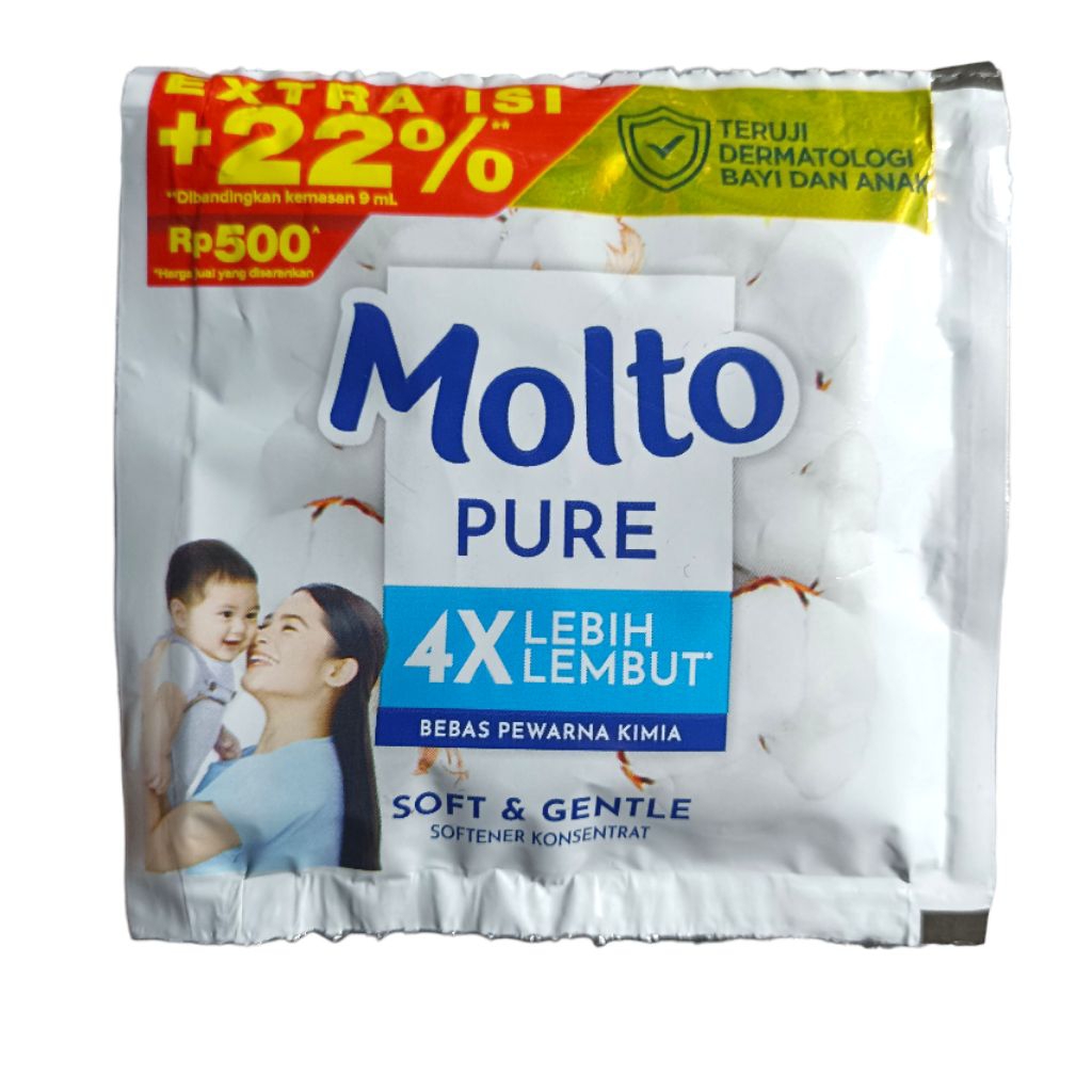 Renteng Pengharum Pakaian Baju Molto Putih Molto Pure 11ml Sachet Renteng Molto Parfum