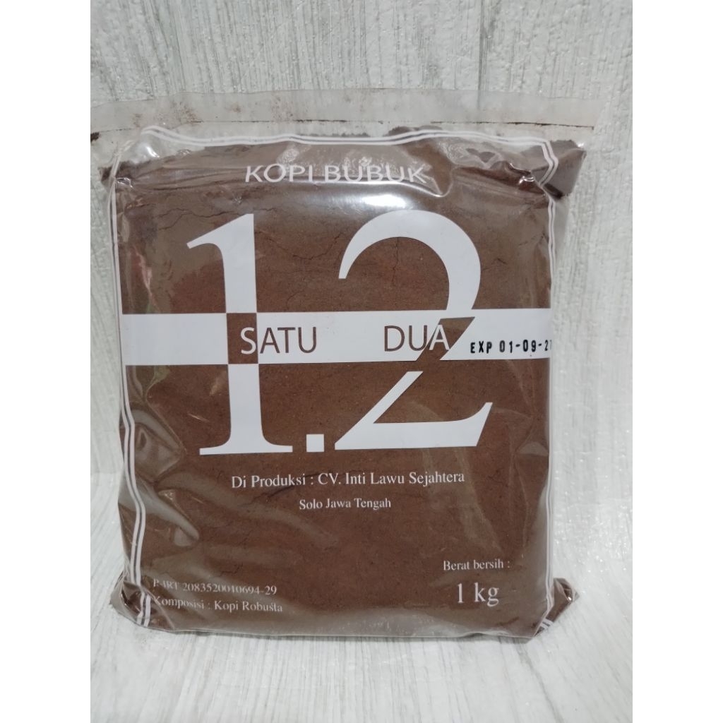 Kopi bubuk Satu Dua kemasan 1kg