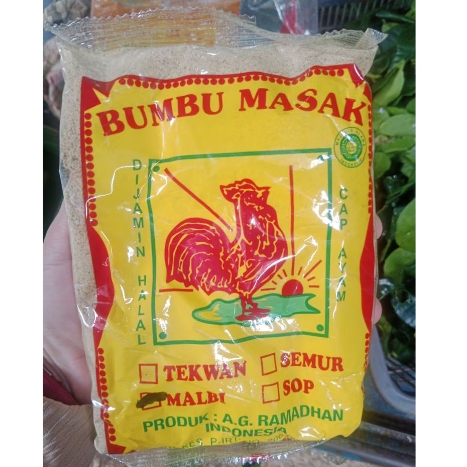 Bumbu Tekwan, sop, Malbi, Semur Cap ayam jago khas Palembang ukuran besar 225 gr