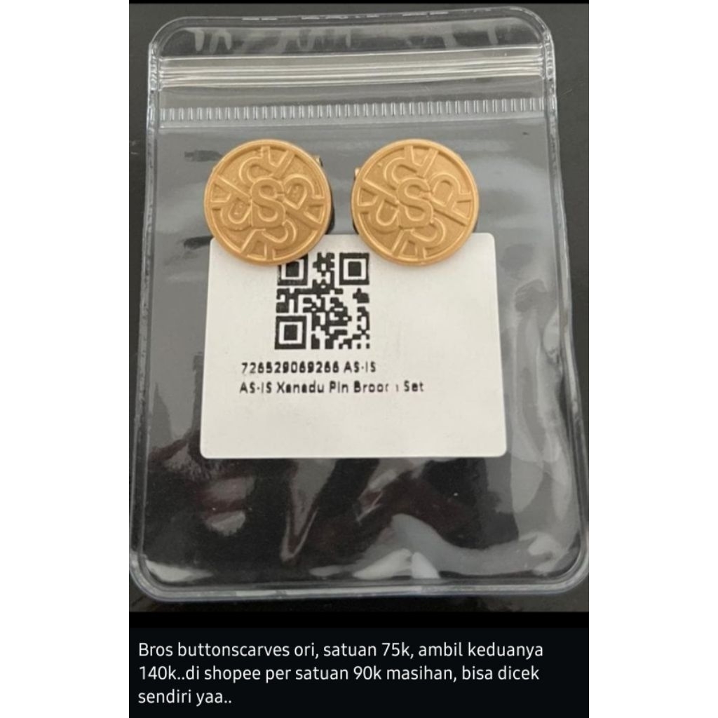 Pin Brooch Buttonscarves Original