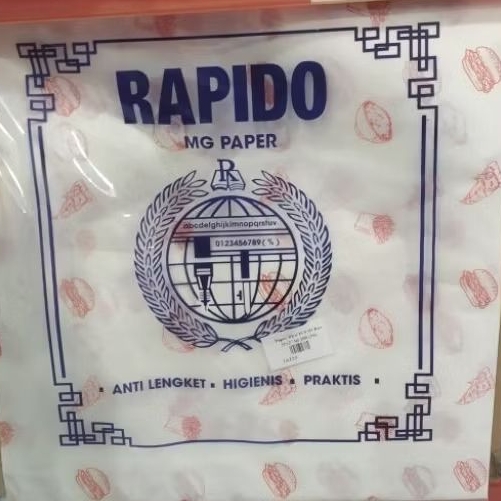 Paper Rice Kertas Nasi Motif Rapido