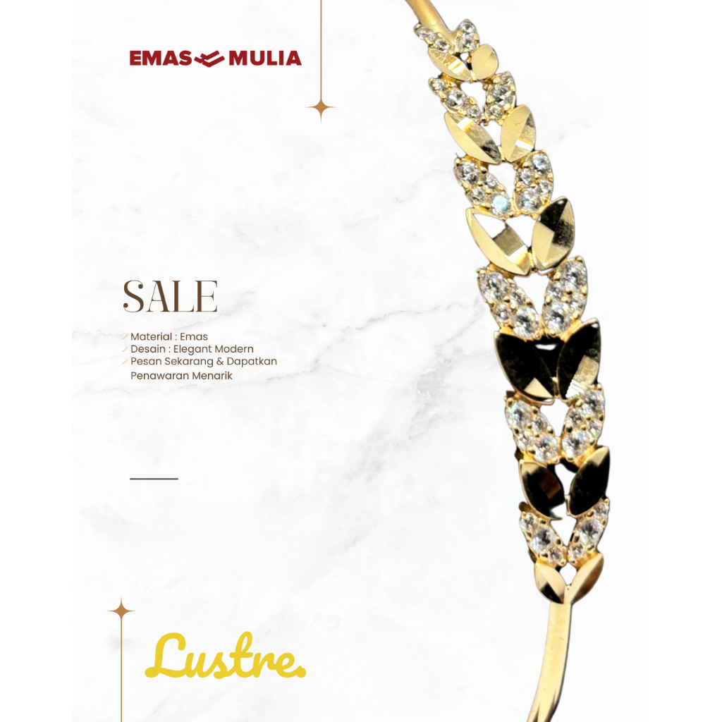 001 A1 - A2 Ubs Gold Gelang Kasandra VGE7652-3