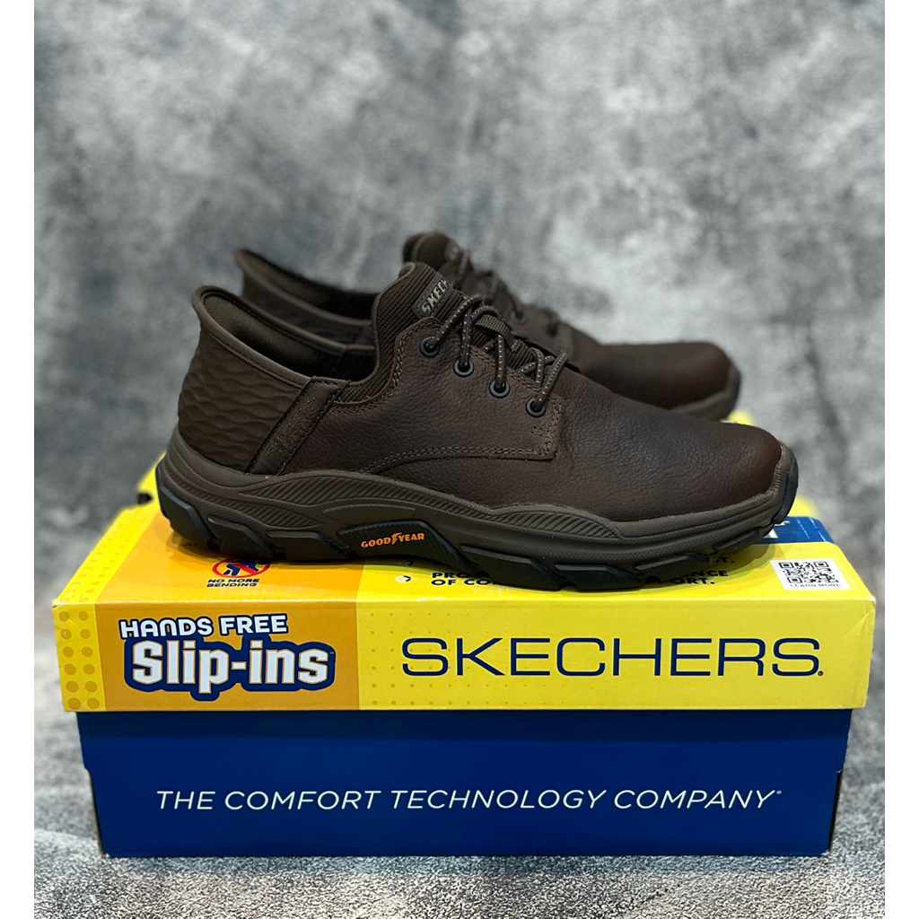 Skechers Respected Boswell / Calum Black / Cocoa Men's Shoes Original 204480BLK