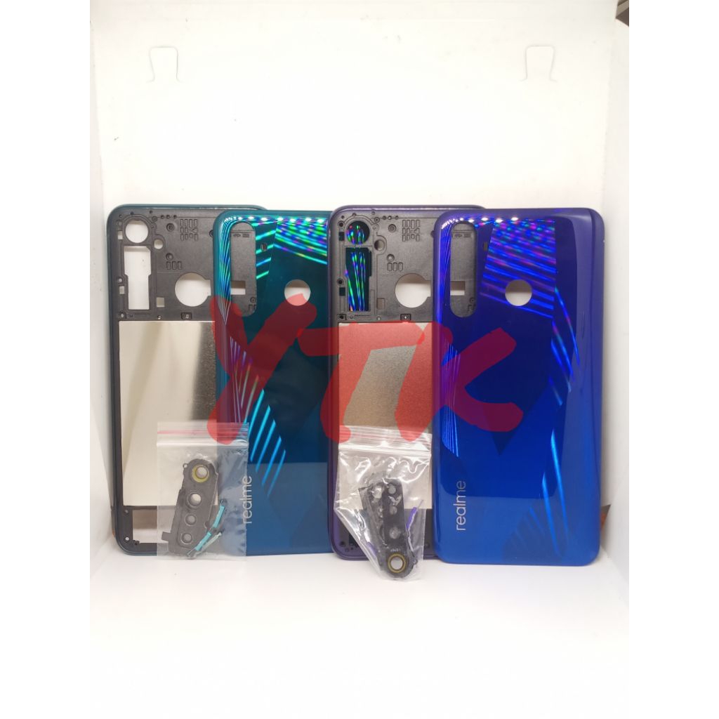 casing fullset besel + backdoor realme 5 pro