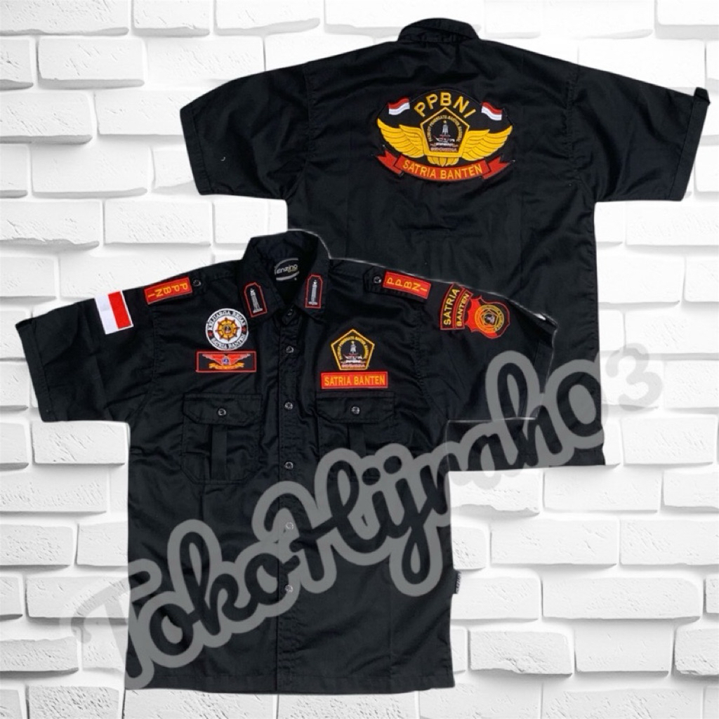 UKURAN BIG SIZE - KEMEJA SATRIA BANTEN PPBNI TERBARU  Seragam PPBNI Satria Banten Seragam Bppkb Bant