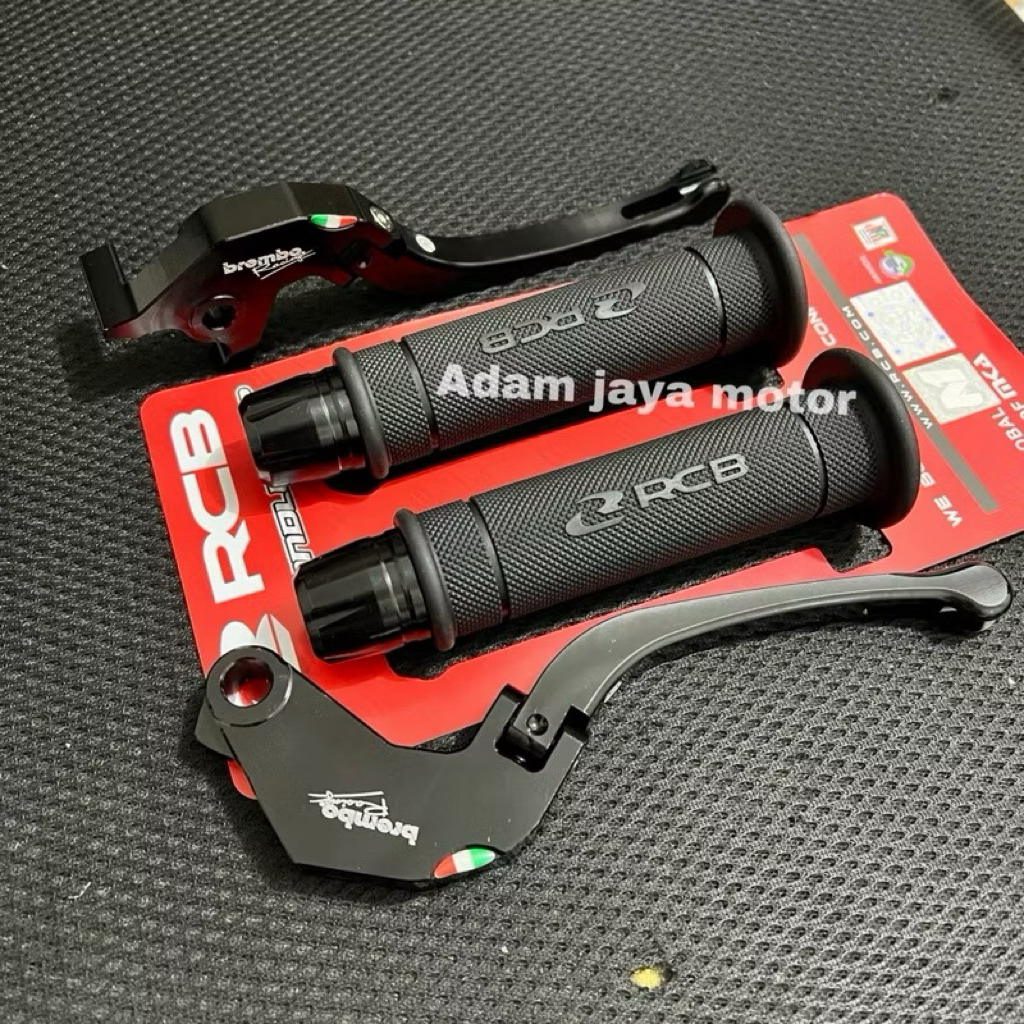 3in1 Handle Rem Lipat Kopling Black + Handgrip RCB Ori HG55 + Jalu Stang Full CNC / Tiger CB 150R CB