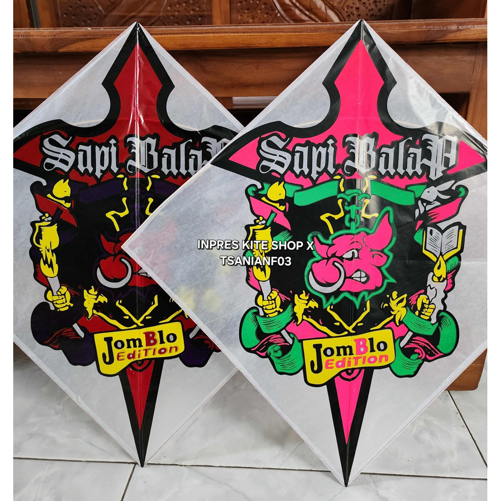 Layangan Sukhoi Sapi Balap Jomblo Edition