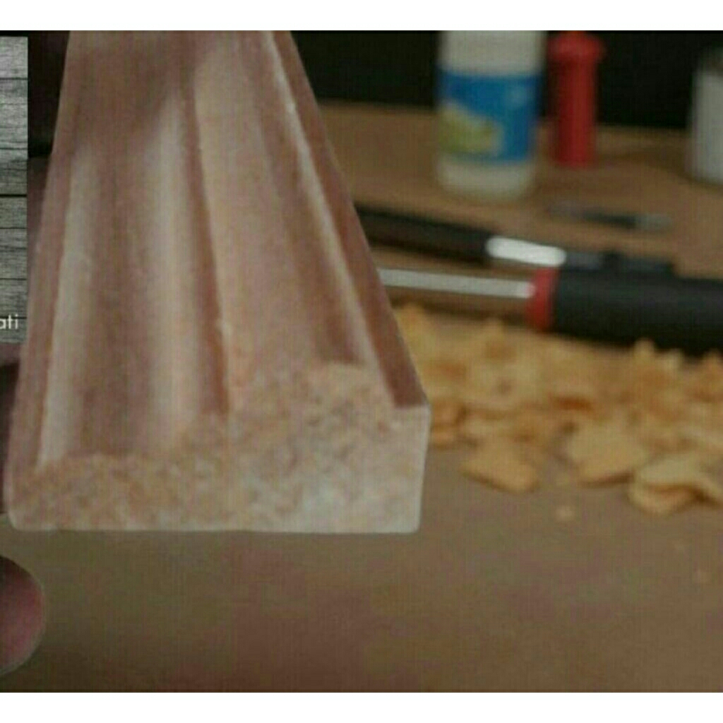 kayu lis wall moulding 3 cm