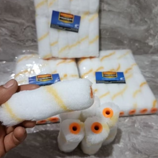 GROSIR 1-6 LUSIN ISI REFFIL BULU KUAS ROLL 4" INCH - BULU KUAS CAT ROLL 4" - BULU KUAS ROLL MURAH