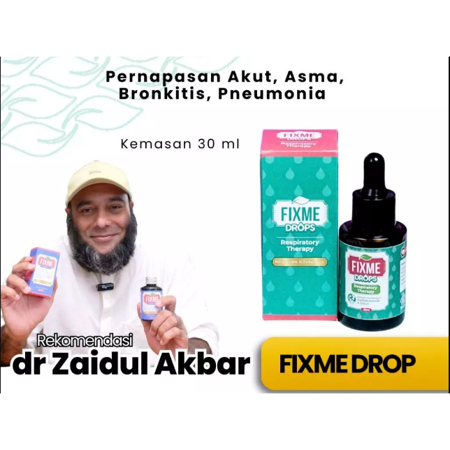FIXME Drops SUPLEMEN + Rekomendasi dr. Zaidul Akbar Untuk Asma Bronkitis + Kemasan 30 ML