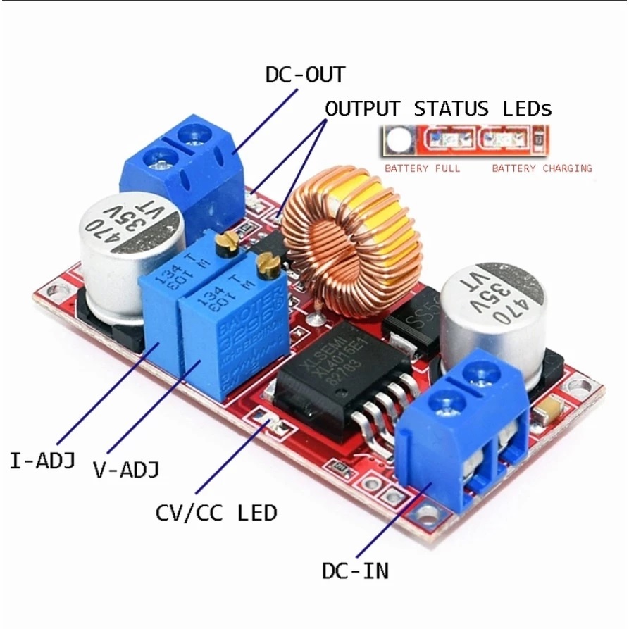 PS -XL4015 DC-DC Step Down Buck Converter CC CV Adjustable Module XL 4015