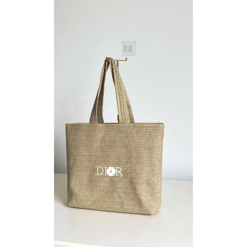 cd beuty gift/rattan tote bag limited