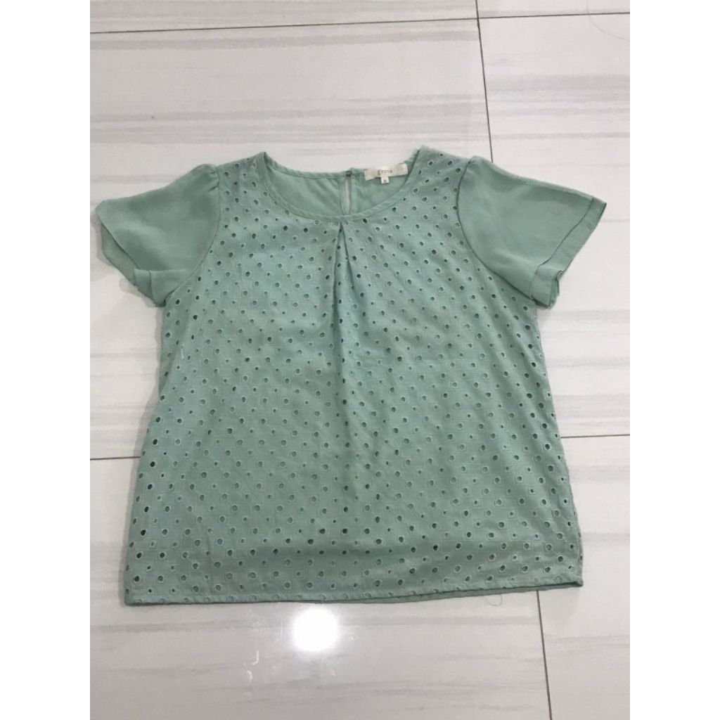 baju hijau tosca wanita murah