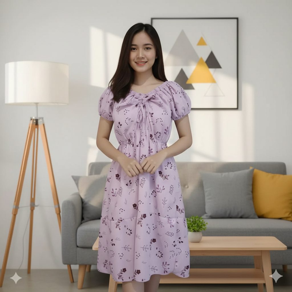 New Arrival Daster Motif Model Cassandra Wanita Dewasa Pollycotton Terbaru