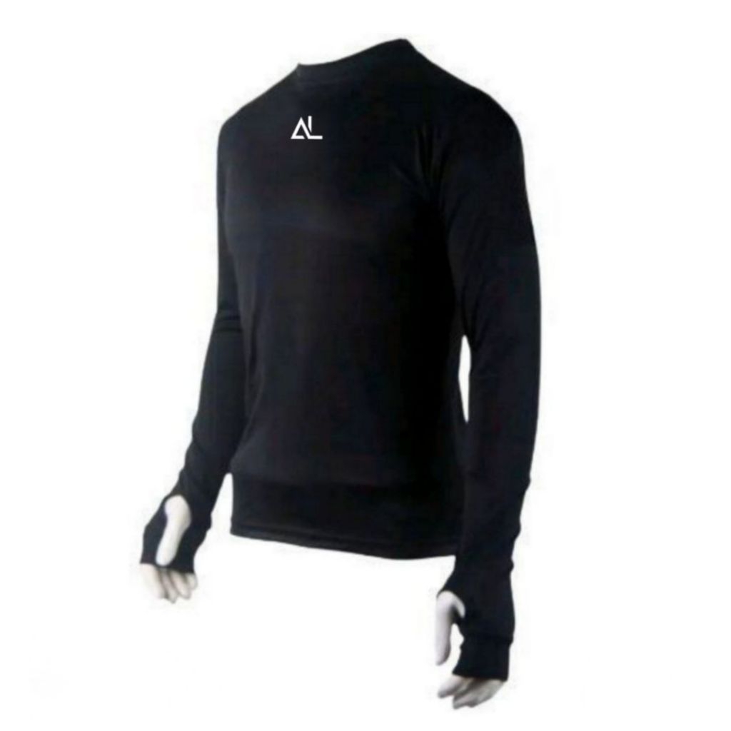 BAJU MANSET BASELAYER LENGAN PANJANG DALEMAN KAOS OLAHRAGA PRIA MANSET HITAM MANSET OLAHRAGA COWO