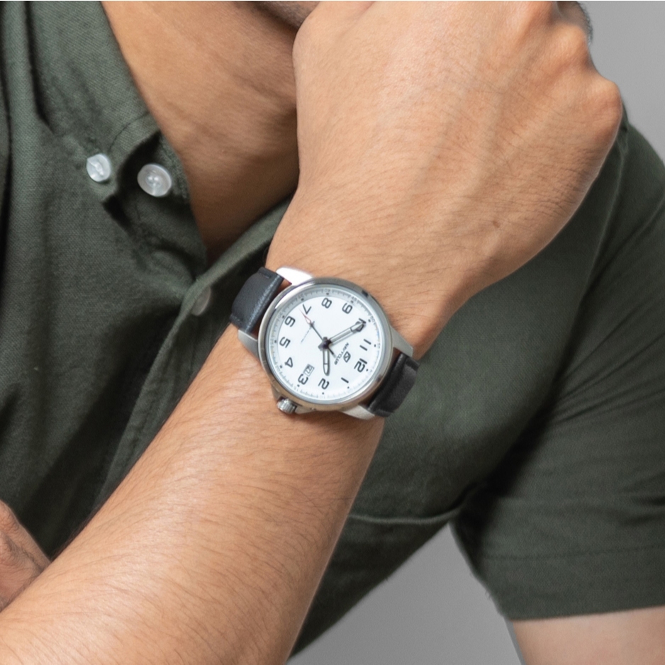 Navy Club Jam Tangan Pria Climate- Leather Strap