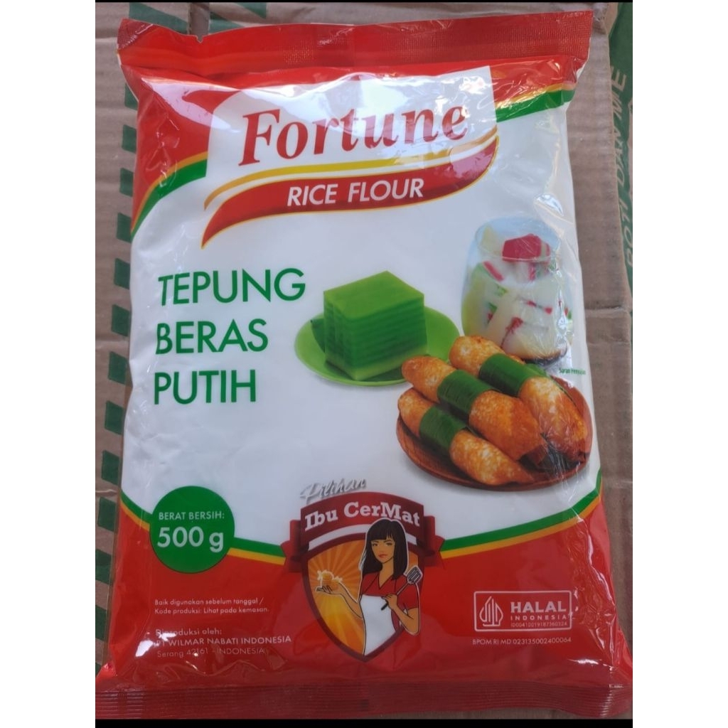 1 Dus Tepung Beras Putih Fortune 500 gram (1 dus isi 20 )